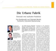 Die Urbane Fabrik Potenziale einer stadtnahen Produktion